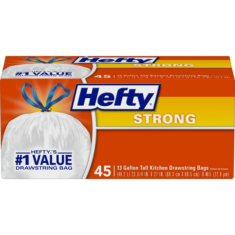 Buy Hefty Strong Tall Kitchen Trash Bag 13 Gal., White