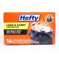 thumbnail image 1 of Hefty Load & Carry Heavy Duty Contractor Large Trash Bags, 42 Gallon, 14 Count, 1 of 10