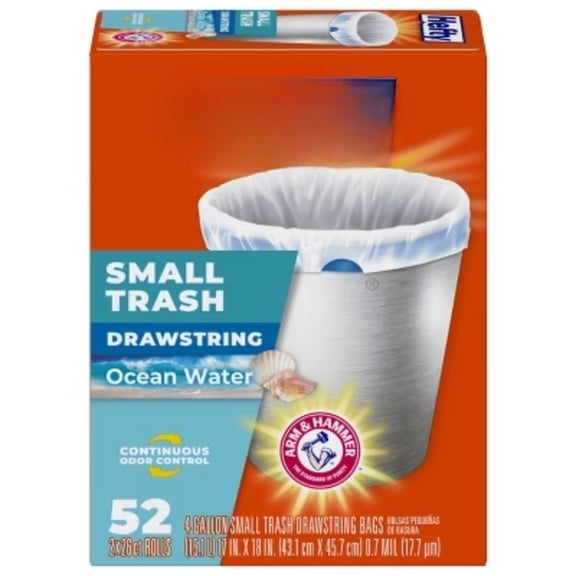 Hefty Ocean Water Trash Bag - Small - 52ct