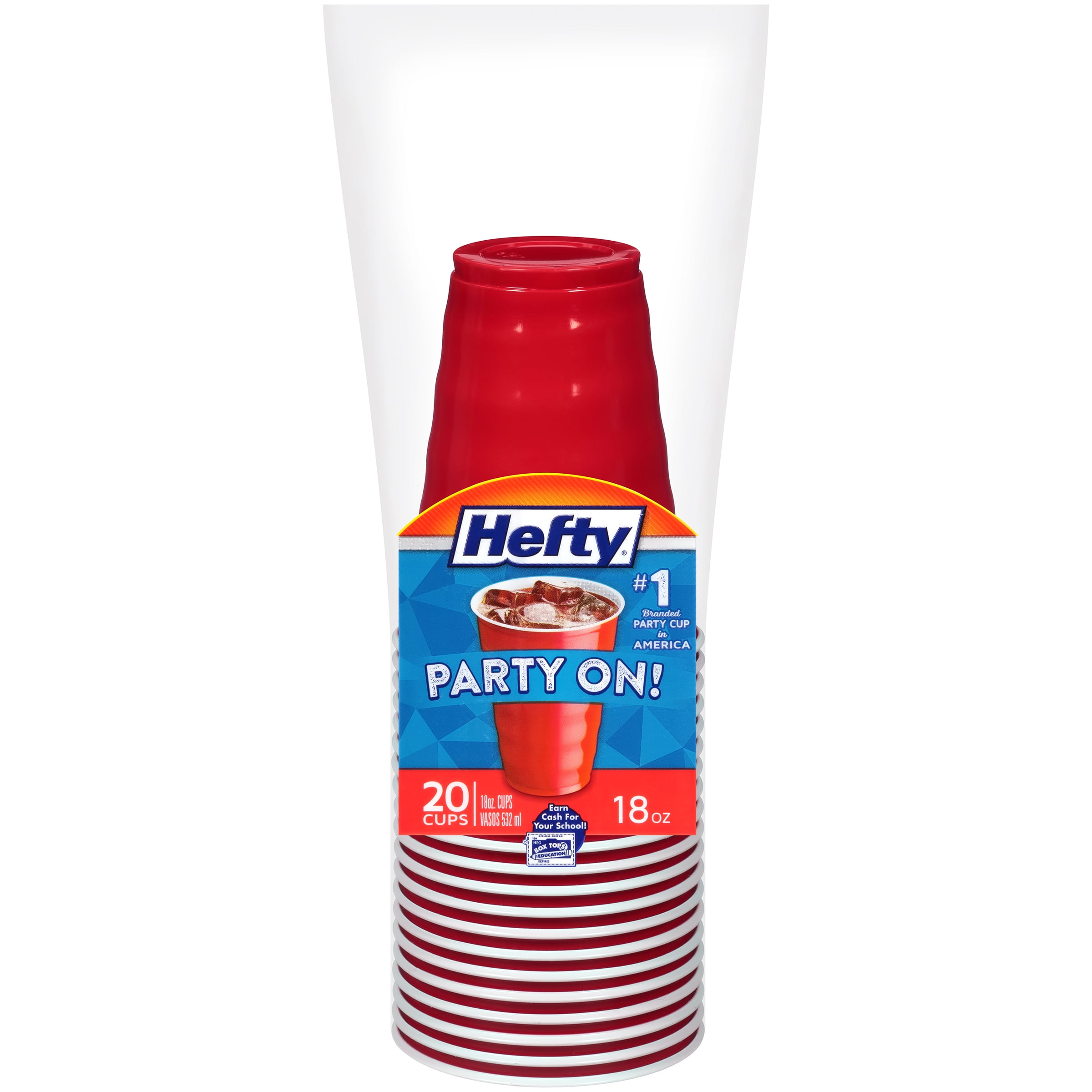 20 MINI-ME 2 ounce RED PARTY CUPS small Plastic shot glass bar cup HEFTY