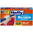 thumbnail image 1 of Hefty Quart Freezer Storage Slider Bags, 35 Ea, 2 Pack, 1 of 1