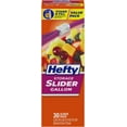 thumbnail image 1 of Hefty Slider Kitchen Storage Bags, Gallon Size, 30 Count ( Pack of 2 ), 1 of 1
