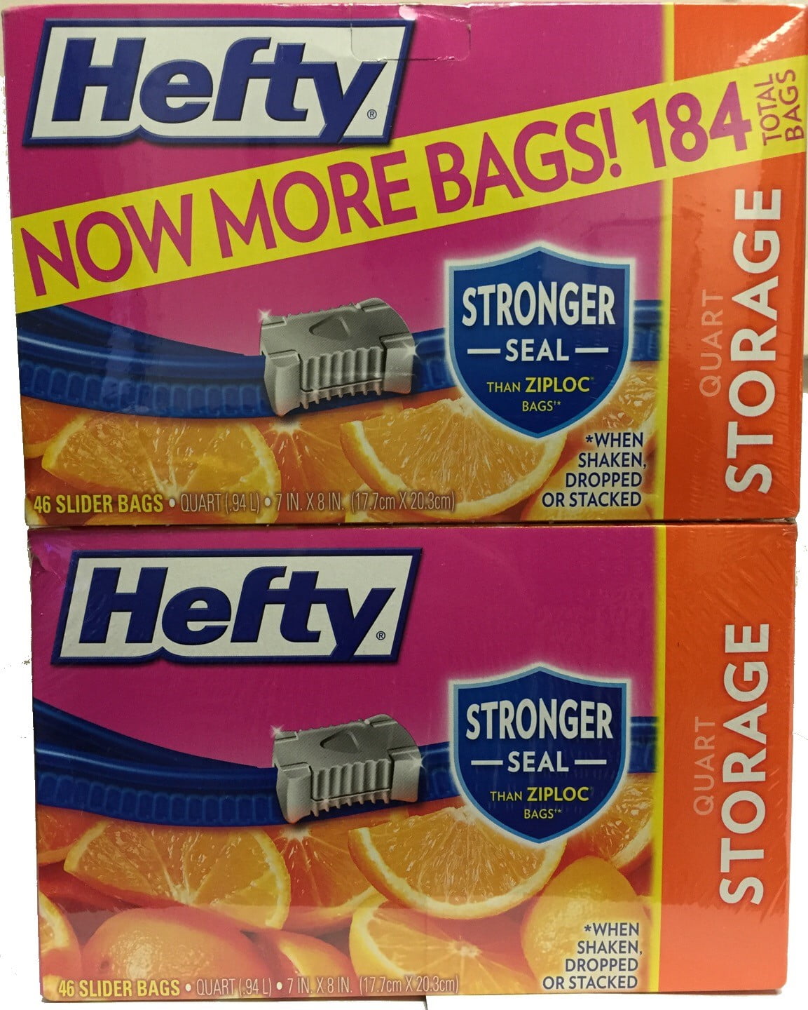 Hefty® Storage Quart Slider Bags Value Pack, 40 ct - Harris Teeter