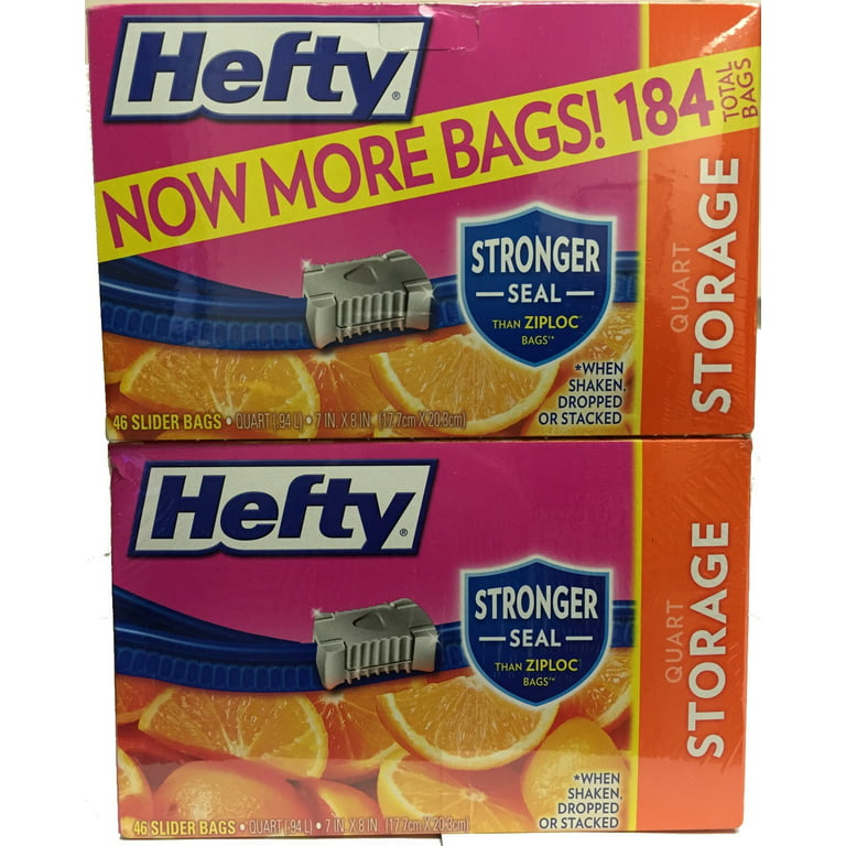 Hefty® Storage Quart Slider Bags Value Pack, 40 ct - Kroger