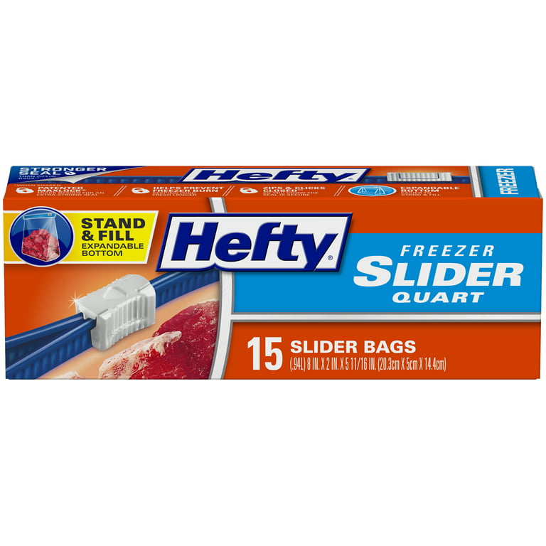 Kroger® Stand & Fill Slider Freezer Bags 1 GALLON 9.5 INCH X 10.5625 INCH X  3 INCH 1 PACK 25 COUNT, 25 ct - Kroger