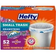 thumbnail image 1 of Hefty Small Trash Bags, Fabuloso Scent, 4 Gallon, 52 Count, 1 of 5