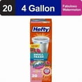 thumbnail image 1 of Hefty Small Trash Bags, Fabuloso Watermelon Scent, 4 gallon, 20 Count - pack of 4, 1 of 1