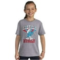 thumbnail image 1 of Hefty Smurf American Muscle USA Crewneck T Shirts Boy Girl Teen Brisco Brands M, 1 of 6