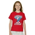 thumbnail image 1 of Hefty Smurf American Muscle USA Crewneck T Shirts Boy Girl Teen Brisco Brands M, 1 of 6