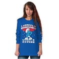 thumbnail image 1 of Hefty Smurf American Muscle USA Long Sleeve TShirt Men Women Brisco Brands L, 1 of 6