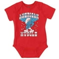 thumbnail image 1 of Hefty Smurf American Muscle USA Romper Boys or Girls Infant Baby Brisco Brands 24M, 1 of 7