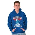 thumbnail image 1 of Hefty Smurf American Muscle USA Unisex Plus Size Hoodie Brisco Brands 3X, 1 of 5