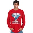 thumbnail image 1 of Hefty Smurf American Muscle USA Unisex Plus Size Long Sleeve Tee Shirt Brisco Brands 3X, 1 of 4