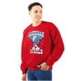 thumbnail image 1 of Hefty Smurf American Muscle USA Unisex Plus Size Sweatshirt Brisco Brands 5X, 1 of 5