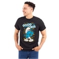 thumbnail image 1 of Hefty Smurf Good Vibes Graffiti Drip Men's Graphic T Shirt Tees Brisco Brands S, 1 of 6