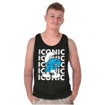 thumbnail image 1 of Hefty Smurf Iconic Retro Cartoon Tank Top T Shirts Men Women Brisco Brands S, 1 of 6