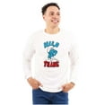 thumbnail image 1 of Hefty Smurf Tattooed Wild Thing Funny Long Sleeve TShirt Men Women Brisco Brands X, 1 of 6