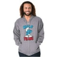 thumbnail image 1 of Hefty Smurf Tattooed Wild Thing Funny Zip Up Hoodie Men's Women's Brisco Brands S, 1 of 6