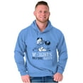 thumbnail image 1 of Hefty Smurf Weights Before Dates Gym Men Big & Tall Graphic Hoodie Brisco Brands 4X, 1 of 2