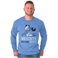 thumbnail image 1 of Hefty Smurf Weights Before Dates Gym Men's Long Sleeve Tee T Shirt Brisco Brands M, 1 of 6