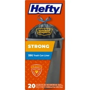Hefty Strong Extra Large Trash Bags, 33 Gallon, 20 Count