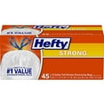 thumbnail image 1 of Hefty Strong Tall Kitchen Trash Bags, Unscented, 13 Gallon, 45 Count - pack of 4, 1 of 1