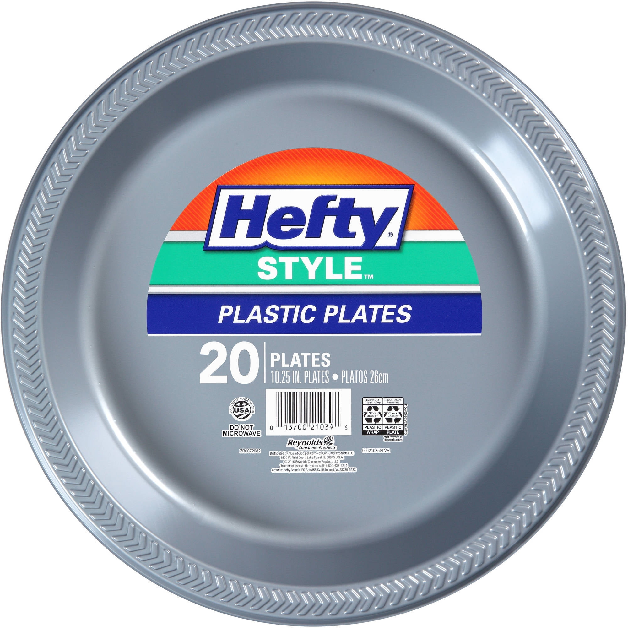 Hefty Style Large Square Foam Party Plates, 20 Count - Walmart.com