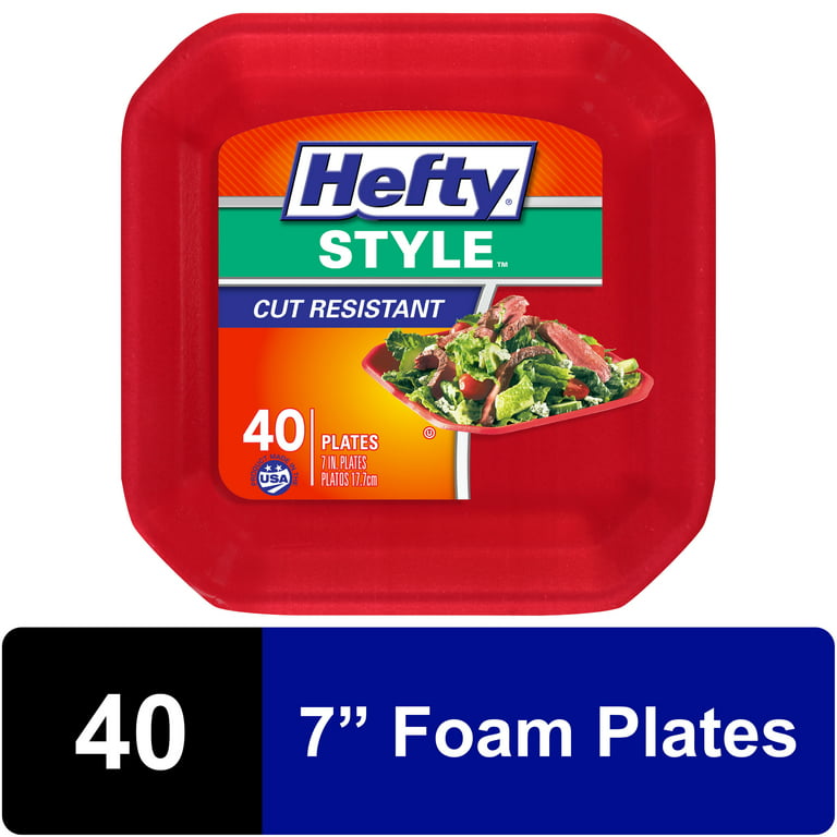 Hefty Deluxe Plates, Extra Strong & Deep, 10.25 Inch, Tableware &  Serveware