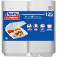 Hefty Supreme Disposable Styrofoam Carryout Containers with Lids, 3