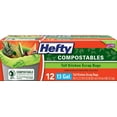 thumbnail image 1 of Hefty Tall Kitchen Composting Bags, 13 Gallon, 12 Count, 1 of 2