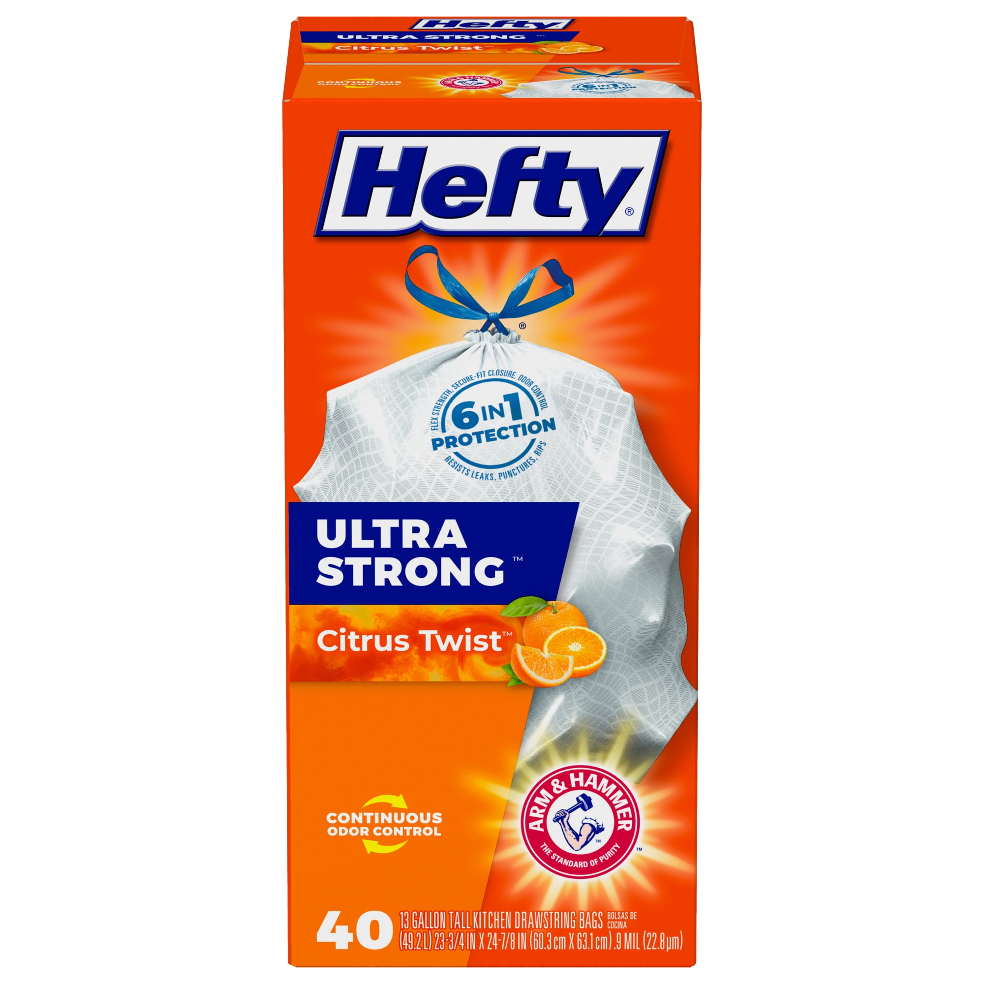 Hefty Ultra Strong Flex Strength Plastic Trash Bags Citrus Twist Scent Hefty Ultra Strong Flex Strength Plastic Trash Bags Citrus Twist Scent