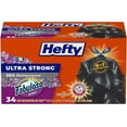 thumbnail image 1 of Hefty Ultra Strong Multipurpose Large Trash Bags, Black, Fabuloso Scent, 30 Gallon, 34 Count, 1 of 5