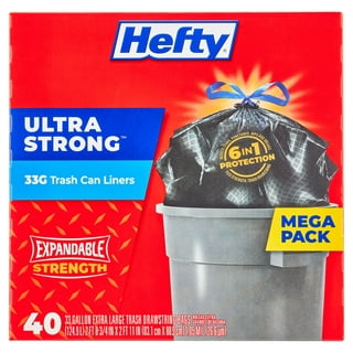Hefty Ultra Strong 30 Gallon Multipurpose Fabuloso Lemon Scent Large Trash  Drawstring Bags, 25 count