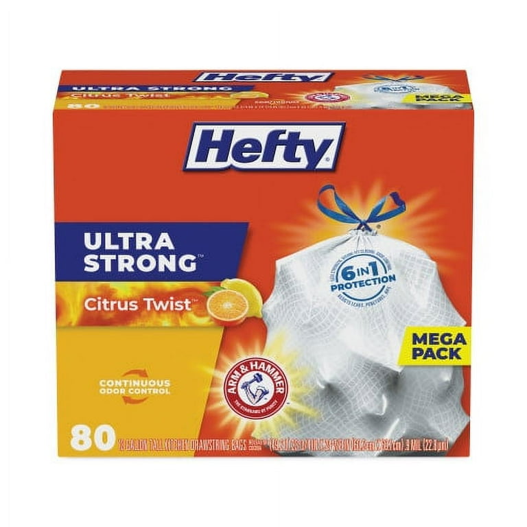 Ultra Strong Tall Kitchen and Trash Bags, 13 gal, 0.9 mil, 23.75 Ultra Strong Tall Kitchen and Trash Bags, 13 gal, 0.9 mil, 23.75