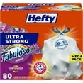 thumbnail image 1 of Hefty Ultra Strong Tall Kitchen Trash Bags, Fabuloso Scent, 13 Gallon, 80 Count, 1 of 4