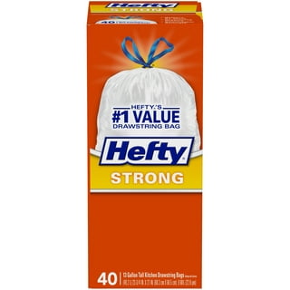 Hefty Strong Large Trash Bags, 30 Gallon, 56 Count 56 (Pack of 1)  13700856563