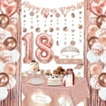 thumbnail image 1 of Hegbolke 18th Birthday Party Decoration Kit with Sash & Balloons, Rose Gold (52 Pack), 1 of 7