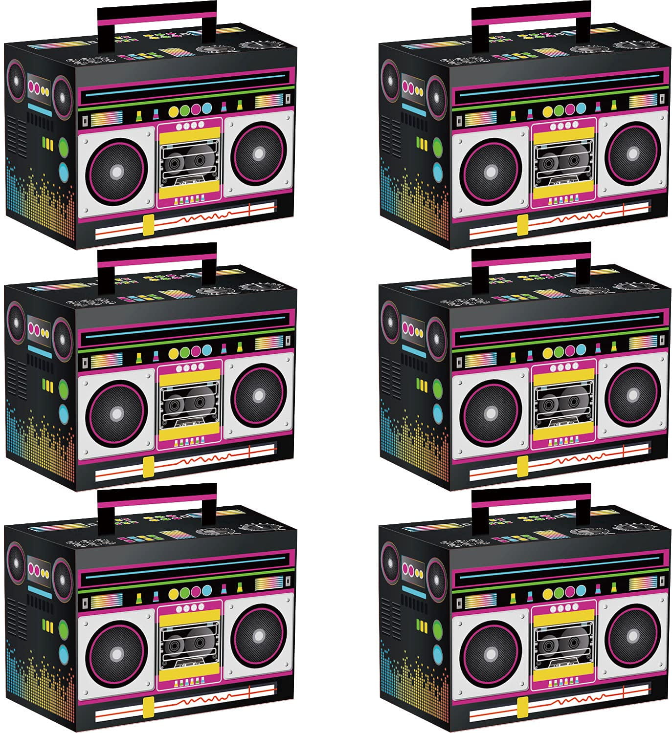 80s Exploding Target Box Hegbolke Novelty Boom Favors Boxes - 80s Theme Boom Box 80’s Theme ...