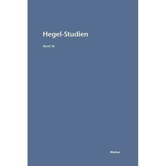 Hegel-Studien Band 36: (2001) (Paperback)