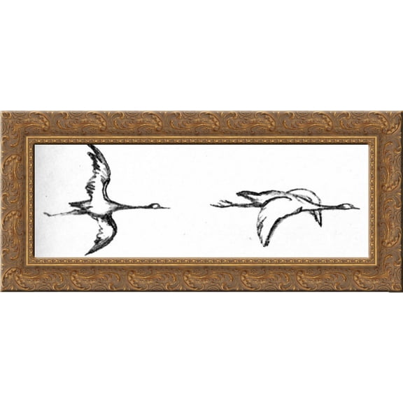 Heggren 24x12 Gold Ornate Wood Framed Canvas Art by Theodor Severin Kittelsen