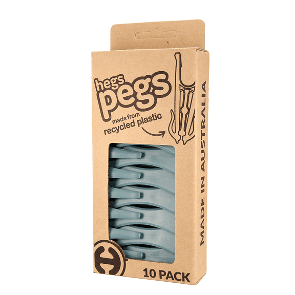 Hegs 10-Count RECYCLED GREY Plastic with Stainless Steel