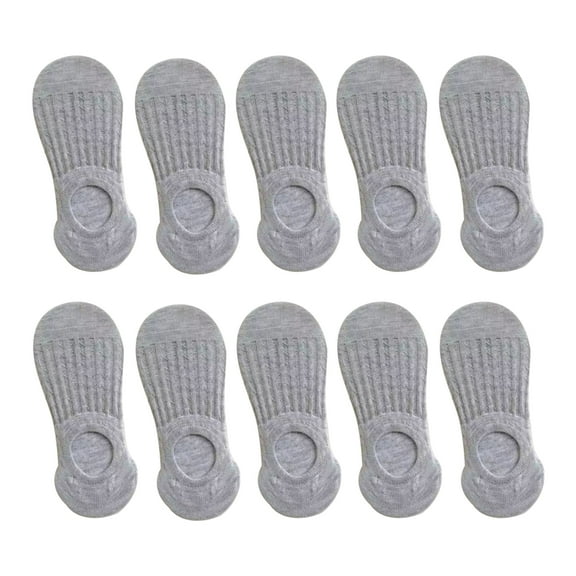 Hehanda 10 Pairs of Summer Thin Invisible Boat Socks - Simplicity Casual Cotton Socks