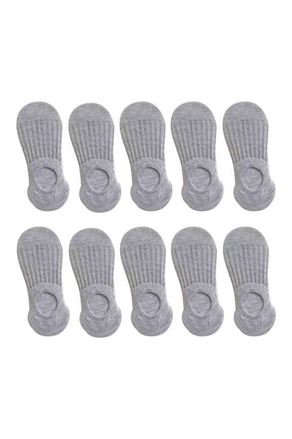 Hehanda 10 Pairs of Summer Thin Invisible Boat Socks - Simplicity Casual Cotton Socks