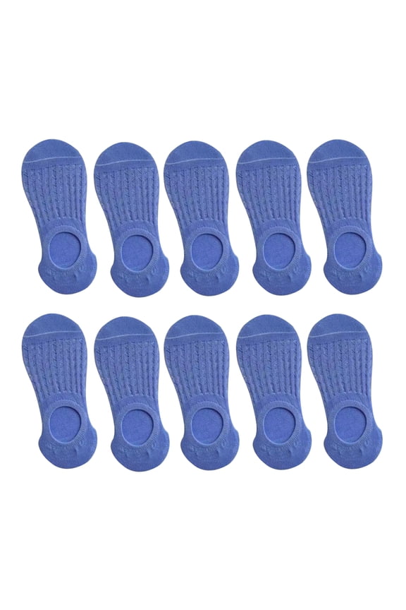 Hehanda 10 Pairs of Summer Thin Invisible Boat Socks - Simplicity Casual Cotton Socks