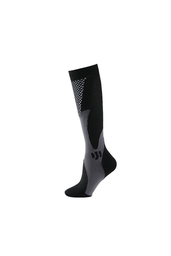 Hehanda 2 Pairs Outdoor Sports Long Compression Socks - Stretch Socks for Cycling and Fitness