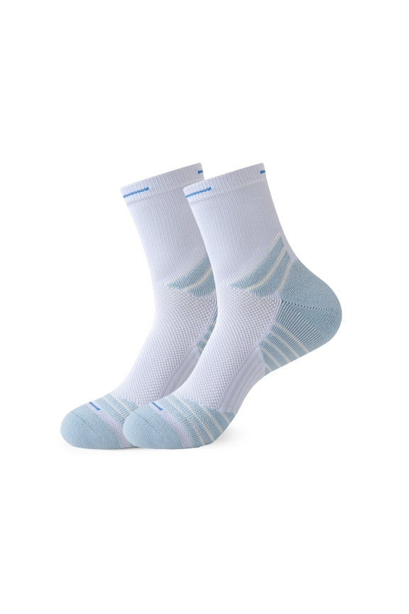 Hehanda 2 Pairs of Anti-Slip Shock-Absorbing Basketball Socks in Medium-High Thickened Sports Socks