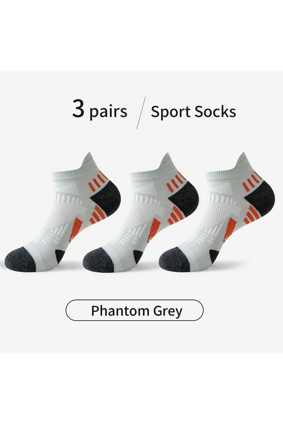 Hehanda 3 Pairs Outdoor Sports Socks for Men & Women, Thin Running Socks, Breathable, Quick-Dry, Low Cut, Summer