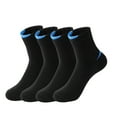 thumbnail image 1 of Hehanda 4 Pairs of Mid-Calf Basketball Socks Cotton Casual Sports Socks, 1 of 7