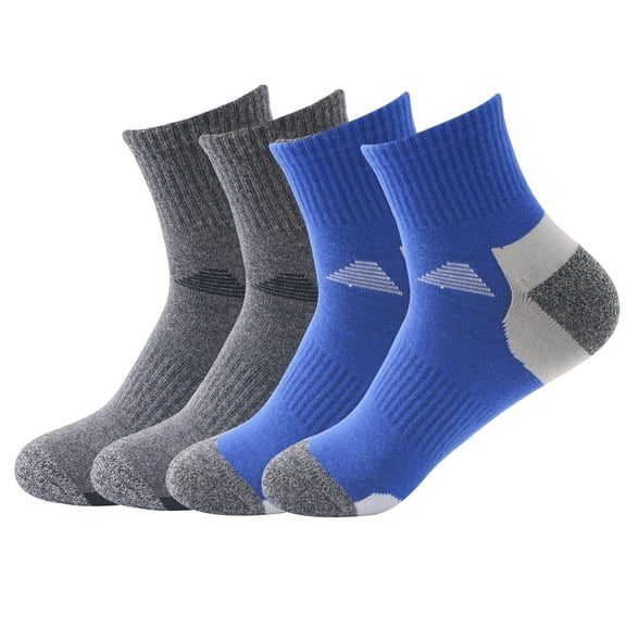 Hehanda 4 Pairs of Outdoor Professional Sports Socks Mid-Calf Running Basketball Socks