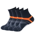 thumbnail image 1 of Hehanda 4 Pairs of Outdoor Professional Sports Socks Mid-Calf Sweat Absorbent Anti-Odor Cotton Socks, 1 of 7